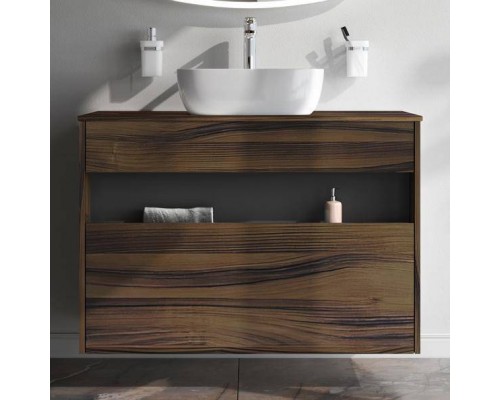 Тумба с раковиной AM.PM Func 100 дуб крафт, со столешницей, раковина M8FWCC10450WG