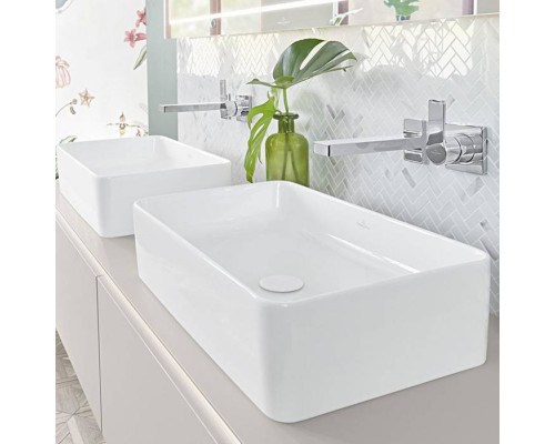 VilleroyBoch Collaro Раковина накладная 56х36х14.5см., без отв., цвет: альпийский белый. 4A205601