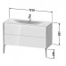 Duravit XViu Тумба подвесная 121x48x59.1см, с раковиной, 2 ящика, цвет: белый глянцевый/champagne matt. 2344120000,  XV9714B1,  XV43040B122