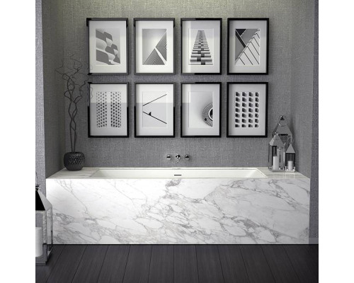 Knief Shape Ванна 180x80x60cм., встраиваемая, click-clack, цвет: белый матовый. 0600-750-01