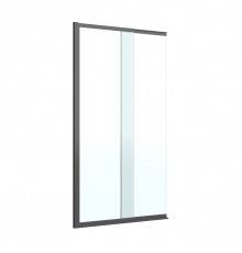 Шторка на ванну Cezares Slider SLIDER-FIX-VF-11-90/150-C-NERO, профиль черный, стекло прозрачное