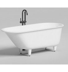 Salini ORNELLA KIT Встраиваемая ванна 1600х700х600мм, UpDown, сифон, щелевой слив-перелив, мат-л: S-Sense, белый глянец Фурнитура: белая + Oval. 102416GN+Oval