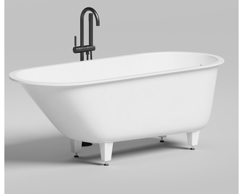 Salini ORNELLA KIT Встраиваемая ванна 1600х700х600мм, UpDown, сифон, щелевой слив-перелив, мат-л: S-Sense, белый глянец Фурнитура: белая + Oval. 102416GN+Oval