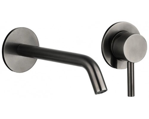 AQM6215GM Siena Смеситель для раковины 180 мм, настен., на 2 отв., комплект, металл AQM6215GM