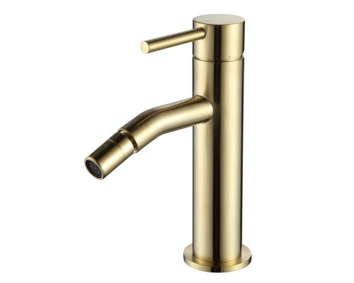 AQM6216BG Siena Смеситель для биде, гладкий, подводка ½ золото шлифованное AQM6216BG