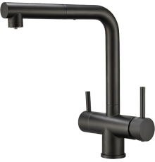Смеситель для кухни Emar Steel ЕСВ 7017 black
