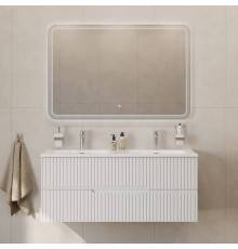 Мебель для ванной комнаты Cezares Duet 120 bianco lucido, раковина Cezares CZR-8073-120-2