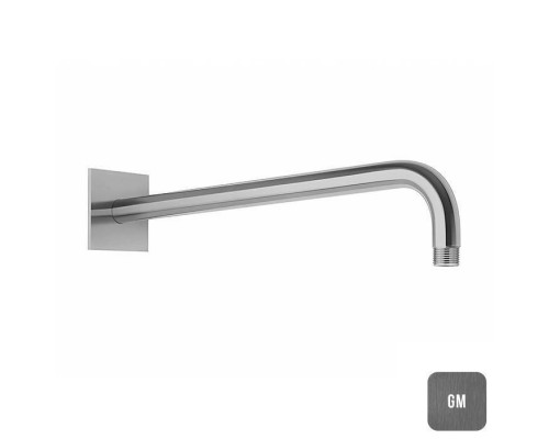 Almar Держатель верхнего душа настенный L42 см с квадратным отражателем, цвет: Gun Metal Brushed PVD. E021116.GM