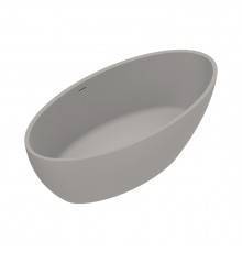 Catalano Solid Ванна отдельностоящая 165x80h52см, с переливом, сифон в комплекте, цвет: Tortora Satinato. 7239010032