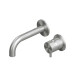 QuadroDesign Source Смеситель для раковины, встраиваемый, излив: 19см., цвет: brushed stainless steel. 1313.00AS