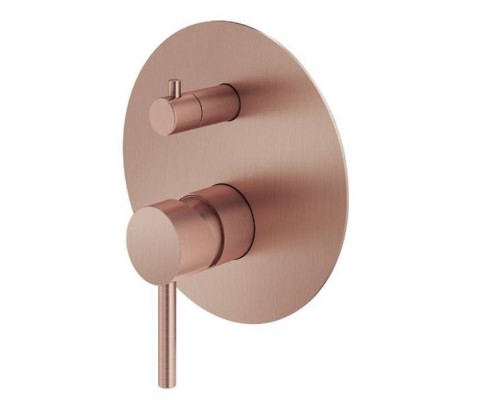 Plumberia Selection IXO Смеситель для душа, встраиваемый, на 2-3 выхода, цвет: брашированая медь. XO1901RS Plumberia Selection IXO Смеситель для душа, встраиваемый, на 2-3 выхода, цвет: брашированая медь. XO1901RS