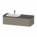 Duravit Happy D.2 Plus Тумба подвесная 130x55x35.4см, с раковиной и 2 ящиками, SX, цвет: stone grey satin matt. 0483600000, HP4952L9292, HP031KL8080