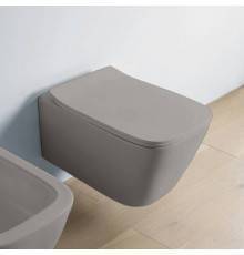 Artceram A16 Унитаз подвесной, 52,5х36см, безободковый, с крепежом, цвет: grigio oliva. ASV003 15 00