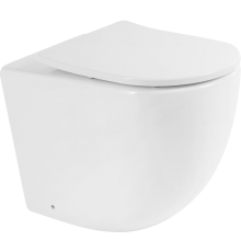 Унитаз приставной BelBagno Sfera-r BB2141CBR безободковый, крышка BB2031SC с микролифтом