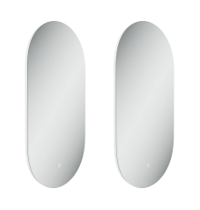 Зеркало Sancos Oval 45, OV45C с фоновой подсветкой, набор 2 шт