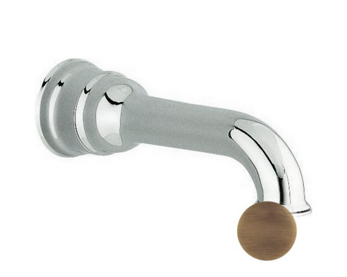 CISAL Излив настенный 220 мм для ванны, цвет: бронза. AR00024227