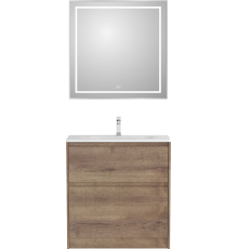 Мебель для ванной комнаты BelBagno Kraft 39 80 напольная, rovere tabacco, раковина BB-8099-3-80