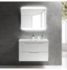 Мебель для ванной комнаты BelBagno Vittoria 90 подвесная, bianco lucido, белая глянцевая раковина