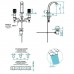 THG Metropolis cristal clair Смеситель для раковины, 3 отв., цвет: хром/прозрачный хрусталь. A2A-A02-151