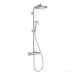 Hansgrohe Crometta Showerpipe S 240 SHP: термостат для душа + стойка с верхним душем 240мм + ручной душ со шлангом 160мм, цвет: хром. 27267000