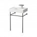Laufen Kartell Консоль 53.5х44х79см, с раковиной на 1 отв,, напольная, Sx, покрытие LLC, цвет: черный матовый. 3.8533.5.450.000.1, 8.1033.5.000.104.1