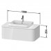 Duravit Happy D.2 Plus Тумба подвесная 100x55х35.4см, с раковиной и 1 ящиком, цвет: stone grey satin matt. 2360600000, HP031E08080, HP494109292
