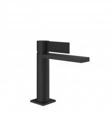 Gessi Inverso Rigato Смеситель для раковины, 1 отв., с донным клапаном StopGo, цвет: Matte Black. 73551#299