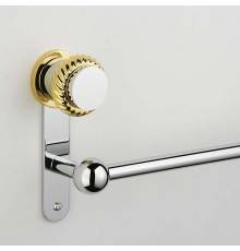 THG Diplomate Roped Rings Полотенцедержатель 45см., подвесной, цвет: хром/золото. U4C-G02-514/45