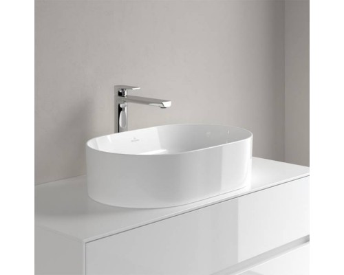 VilleroyBoch Collaro Раковина накладная, 56x36х14.5см., без отв., цвет: альпийский белый. 4A195601