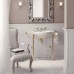 DevonDevon New Etoile Консоль 98х52.5см, напольная, с раковиной на 3 отв, цвет: золото/белая. IBLG3FNET, DENEWETOILEOT