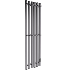 Полотенцесушитель электрический Melodia della vita Etude MTREEF12033gt П6 120х33, с крючками, графит