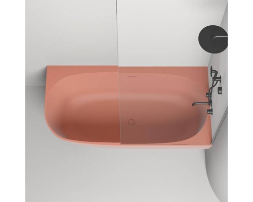 Salini Sofia Corner Right Ванна угловая 170х85х59см, Dx, с донным клапаном, UpDown, сифон, слив-пер, материал: S-stone, цвет: RAL2012. 102524MRF RAL2012