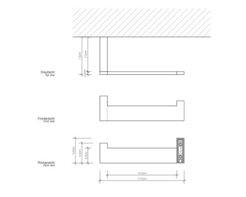 Decor Walther Brick TPH1 Держатель туалетной бумаги, подвесной, цвет: хром. 0590500