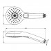 TOTO Showers Ручной душ, 110x75x248мм, трёхрежимный, Comfort Wave, Active Wave, Warm Spa, цвет: хром. TBW01011E1A