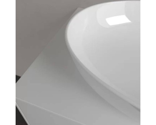 VilleroyBoch Artis Раковина 61х42х12.5см., накладная, без отв., без перелива, TitanCeram, цвет: альпийский белый. 41986101