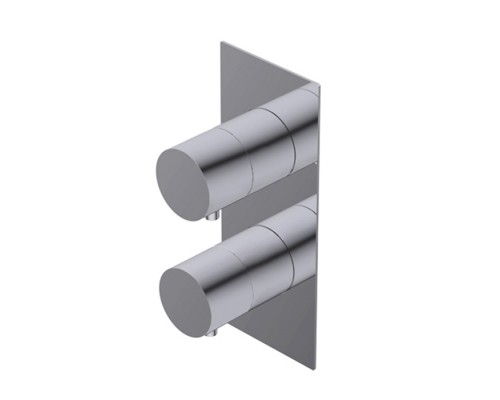 Ritmonio Diametro35 S Смеситель для душа, встраиваемый, термостатический, на 2-3 источника, внешняя часть, цвет: Brushed. PR47HG101IX