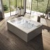 Jacuzzi Sharp Extra Ванна 200х150х65см, со смесителем, Rainbow+ Clean System, цвет: белый. SHA401E0A00
