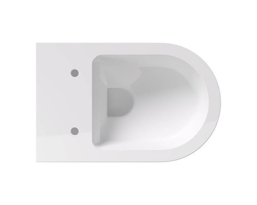 Alice Hide Round Унитаз 57х37см., подвесной, безободковый, с сиденьем и крышкой с микролифтом, с набором для крепления, цвет: белый глянцевый. 31170101SET