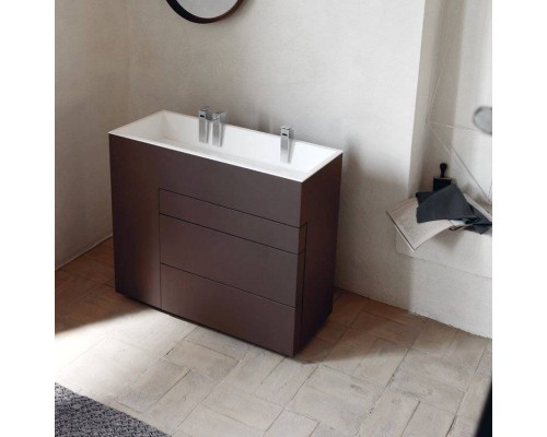 NOORTH milldue edition TOUCH Комплект мебели 100х40х88см, напольный, 3 ящика, слив в пол, раковина Milltek, смеситель H2O, цвет: Fango матовый. 9612, 2917.2.21 NOORTH milldue edition TOUCH Комплект мебели 100х40х88см, напольный, 3 ящика, слив в пол, раковина Milltek, смеситель H2O, цвет: Fango матовый. 9612, 2917.2.21