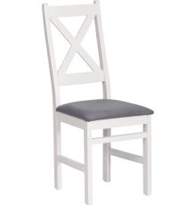 Комплект стульев TetChair Дельфийская Crossman white, велюр темно-серый, 2 шт