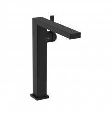 Hansgrohe Tecturis E Смеситель для раковины 240 Fine, однорычажный, CoolStart, с клапаном push-open, цвет: матовый черный. 73070670