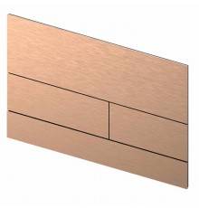 TECEsquare II. Панель смыва, металл, PVD матовое  красное золото. 9240840