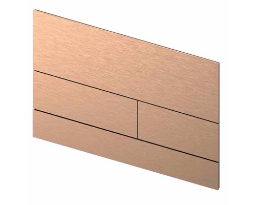 TECEsquare II. Панель смыва, металл, PVD матовое  красное золото. 9240840