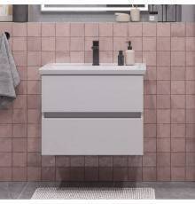 Тумба с раковиной SanStar Велья 70 подвесная, белая