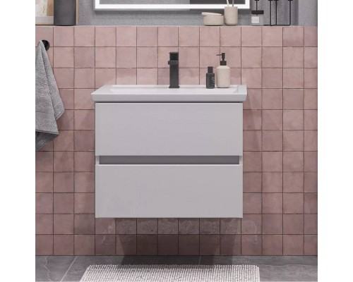 Тумба с раковиной SanStar Велья 70 подвесная, белая Тумба с раковиной SanStar Велья 70 подвесная, белая