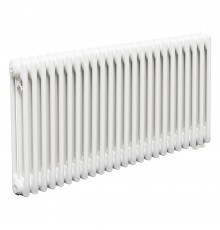 Трубчатый радиатор ТЕПЛОФОРТ ТР3057 ТВ, 24 секции, нижнее подключение ½”, белый глянец 200148