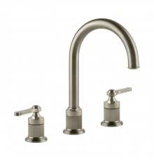 Gessi Venti20 Смеситель для раковины, на 3 отв., высота излива 168 мм., с донным клапаном, цвет: Finox Brushed Nickel. 65015#149