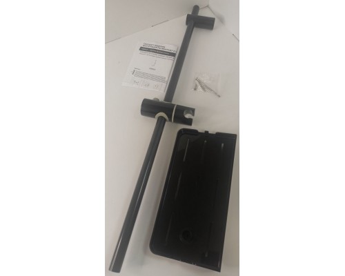 SaleAquaMeAQM8201b Душевая штанга H=665 мм, с полкой 240х120 мм, Черный SaleAQM8201b_1014