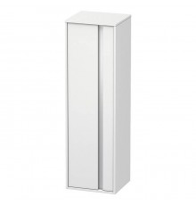 Duravit Ketho Шкаф высокий 40х36х132см, 1 дверка левая, 2 стекл полки, 1дерев полка, подвесной, цвет: белый матовый. KT1257L1818