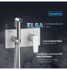 Гигиенический душ Teska Elsa BTK6410W со смесителем, С ВНУТРЕННЕЙ ЧАСТЬЮ, хром